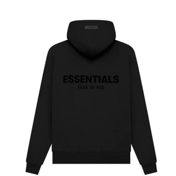 Black essentials strech limo hoodie Size L Men’s